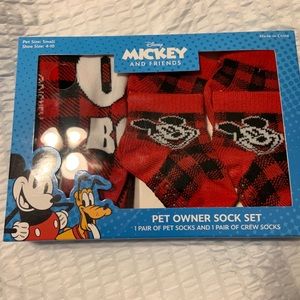Disney Mickey owner & pet matching socks set